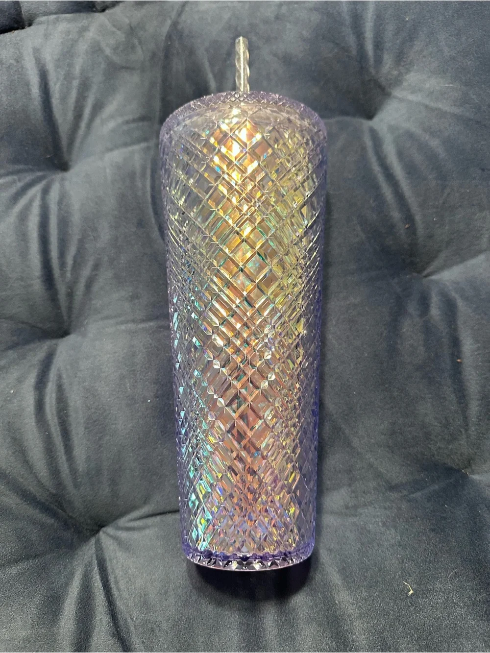 Starbucks Iridescent Diamond Tumbler - Purple & Gold